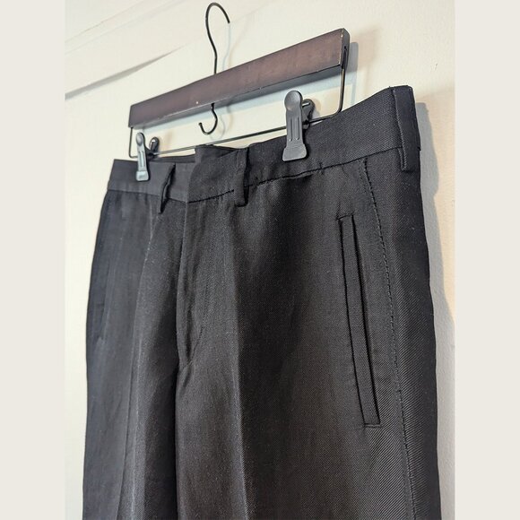 MARITHÉ FRANCOIS GIRBAUD - Ramie blend black trousers - Sz 31 - Picture 3 of 6